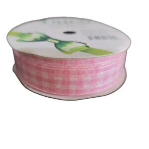 Trico Ribbon Color Pink and White 5/8 inch, 2 yrd